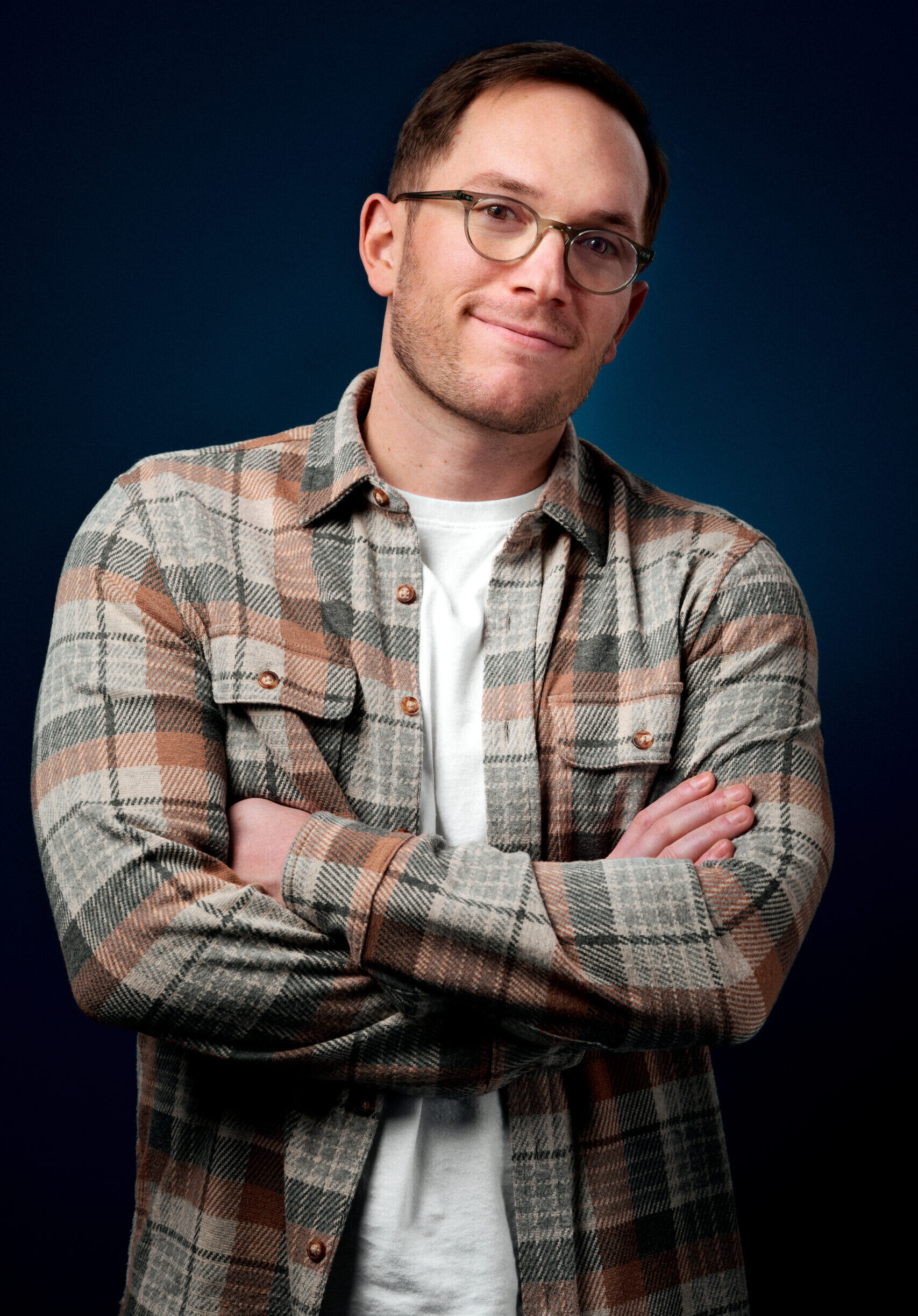 Studio headshot ideal for team or leadership pages